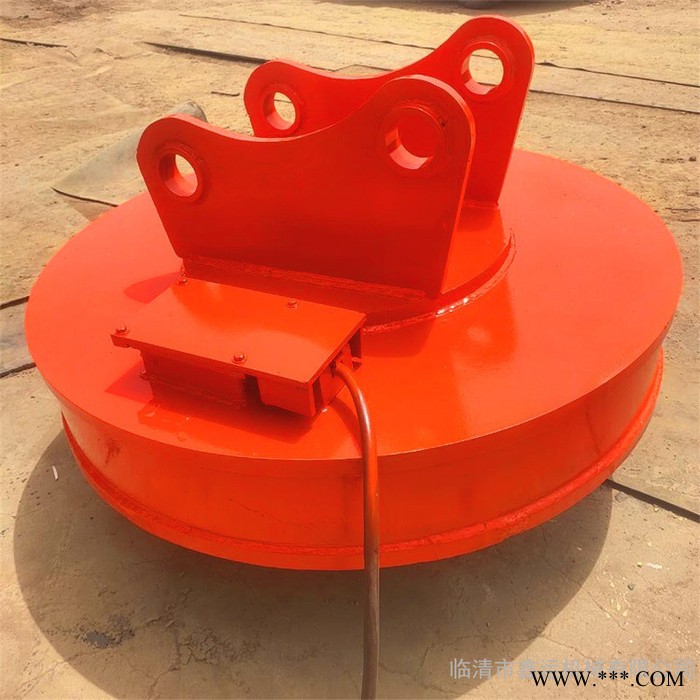 2吨起重电磁铁图片 起重用圆形电磁铁吸盘 起重废钢电磁铁销售价图6