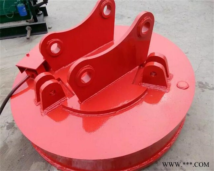 2吨起重电磁铁图片 起重用圆形电磁铁吸盘 起重废钢电磁铁销售价图3