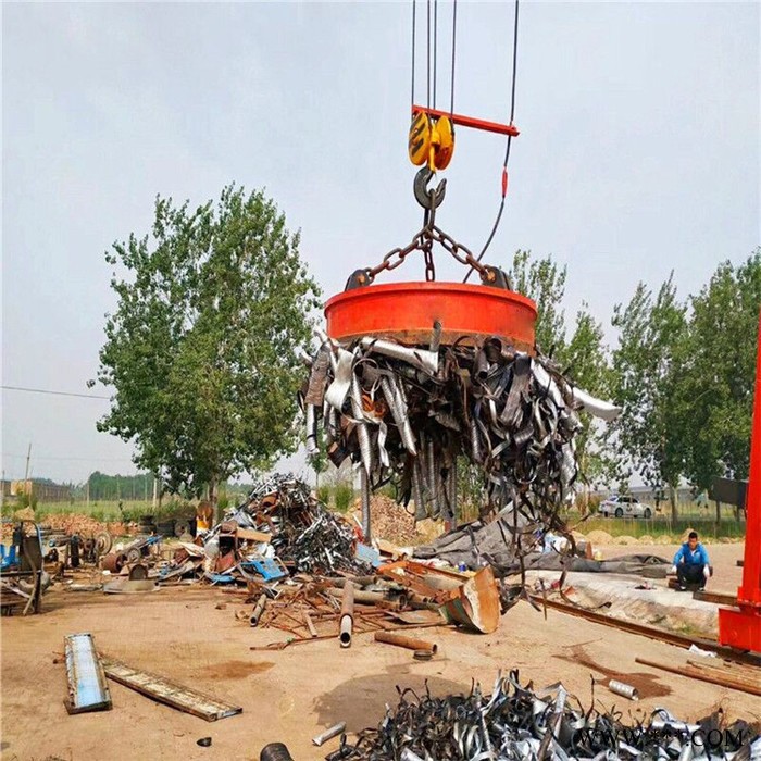 供应电磁吸盘价格 起重电磁铁价格 废钢磁盘价格 圆形废铁吸盘图5