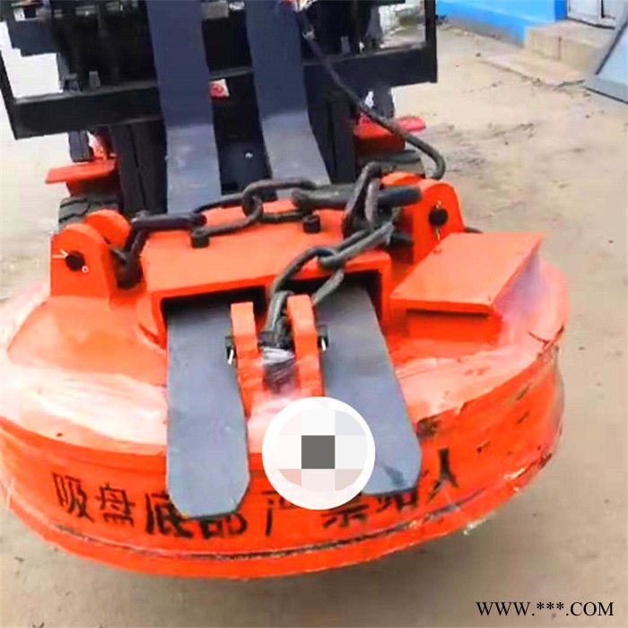 鑫运 3.5吨叉车配废铁吸盘 高频强磁起重电磁吸盘 现货 接受定制图2