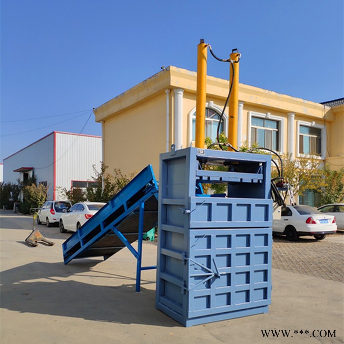 全自动小型立式打捆机 青储稻草扎捆机打包机 废铁皮压缩压块机图2