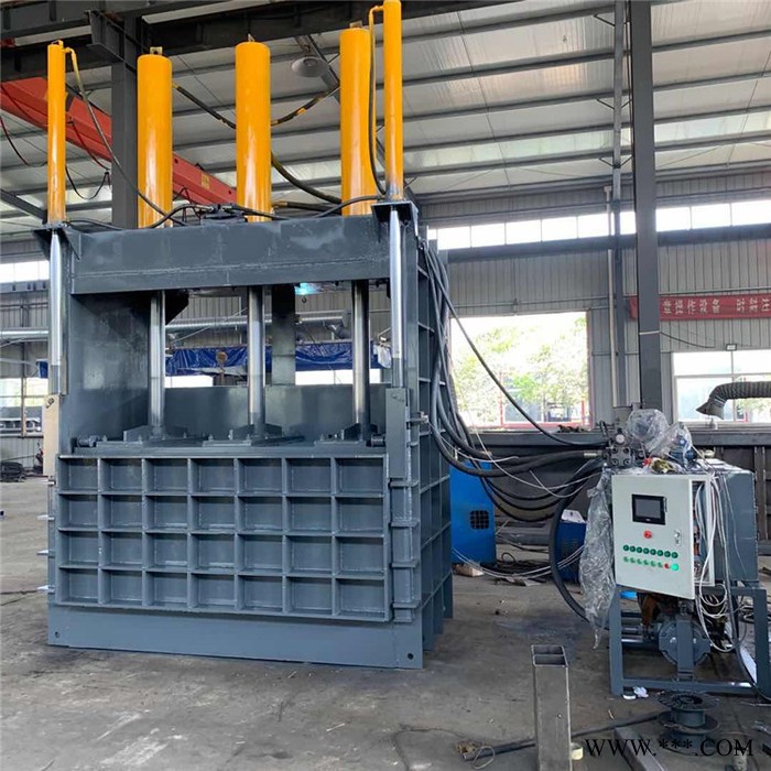 全自动小型立式打捆机 青储稻草扎捆机打包机 废铁皮压缩压块机图6