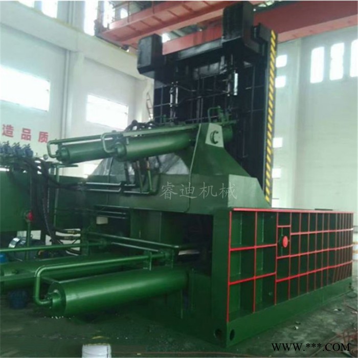 睿迪牌液压打包机卧式废金属铝屑易拉罐废铁设备压块机图3