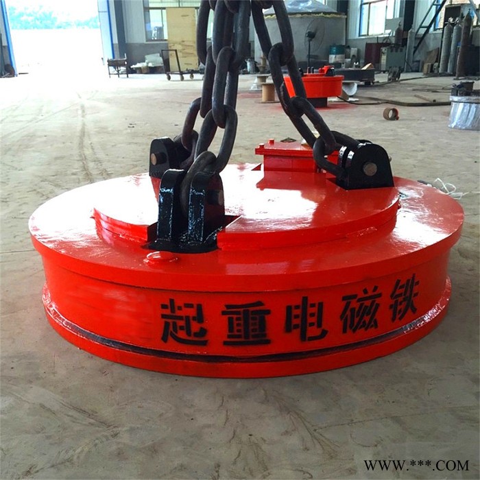 挖机改废铁吸盘加发电机 MW5-90L起重圆形吸盘 勾机电磁吸盘图5