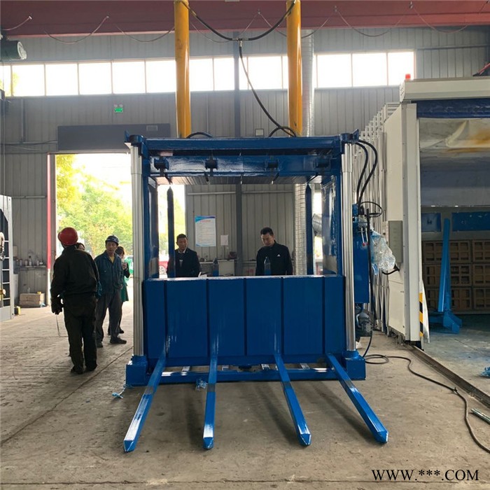 热卖小型立式液压打包机 废铁压块机工作视频 40吨立式热卖款图5