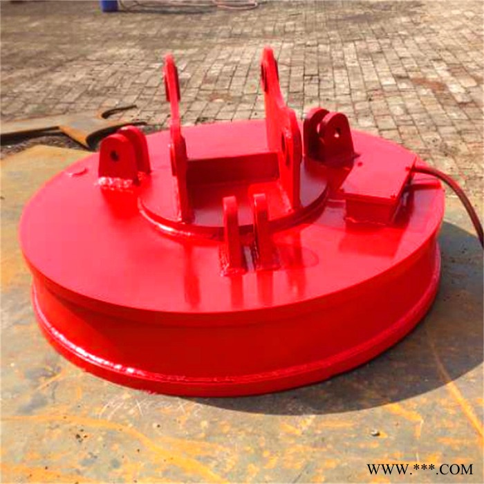 鑫运供应 工业用起重电磁铁 直径130cm钩机加装废钢磁铁吸盘 价格图3