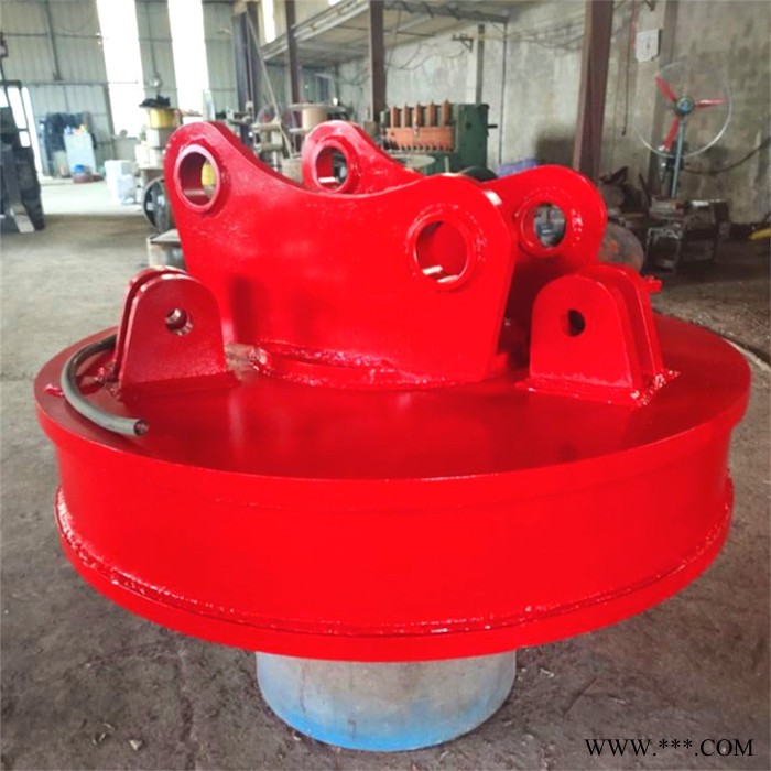 挖掘机起重电磁吸盘 3吨叉车吸盘装废铁 节能省油图4