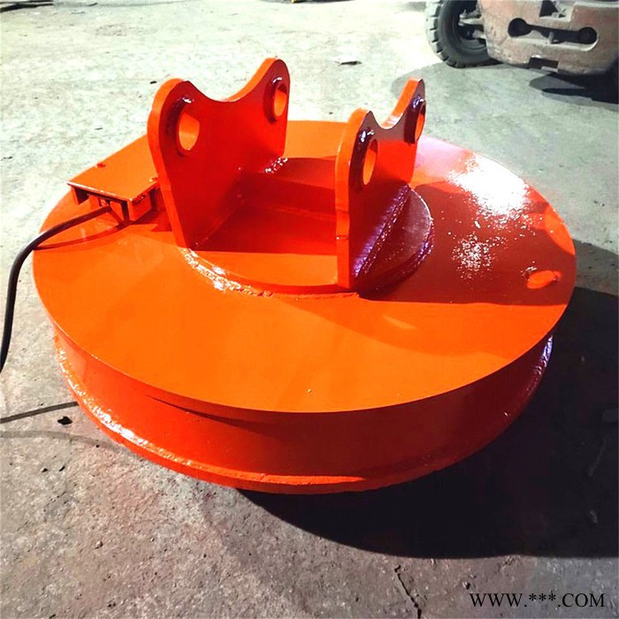 圆形起重电磁吸盘价格 废钢电磁铁吸盘 废品站用起重电磁废钢吸盘图3