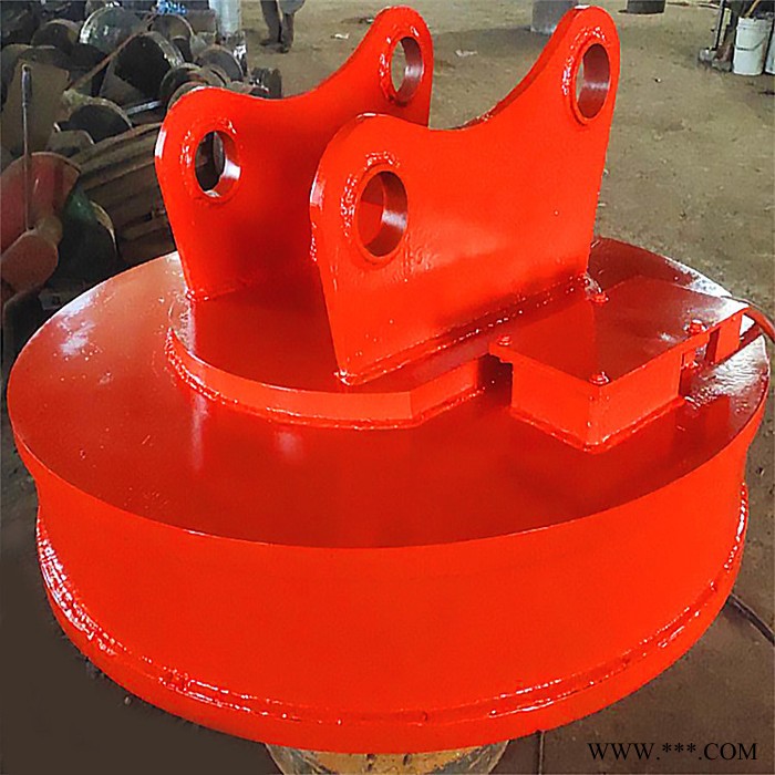 鑫运供应MW5系列吊运废钢钢球电磁铁起重 铸铁钉用起重电磁铁 起重废钢磁盘起重装卸设备图5