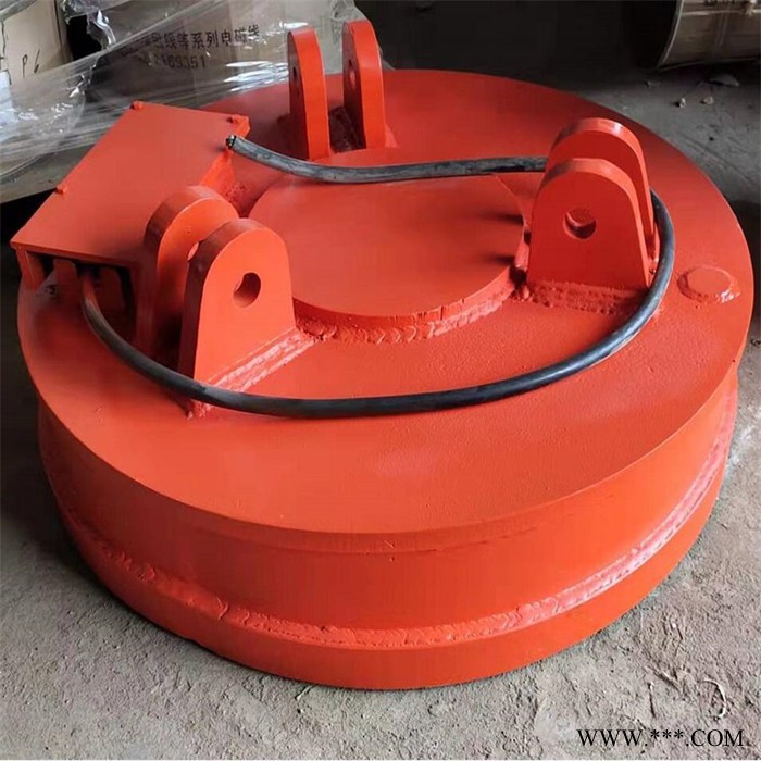 鑫运实力供应起重电磁铁 挖机装卸废钢起重电磁吸盘 1.65米起重电磁铁图2