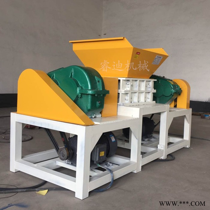 睿迪废铁金属撕碎机轮胎橡胶双轴撕碎机废旧金属废钢撕碎机图7