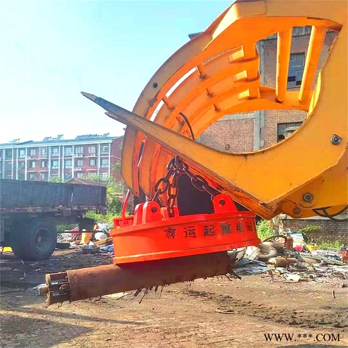 山东鑫运 起重1.8米圆型废钢废铁电磁吸盘 废铁钢厂用电磁吸盘定制图3