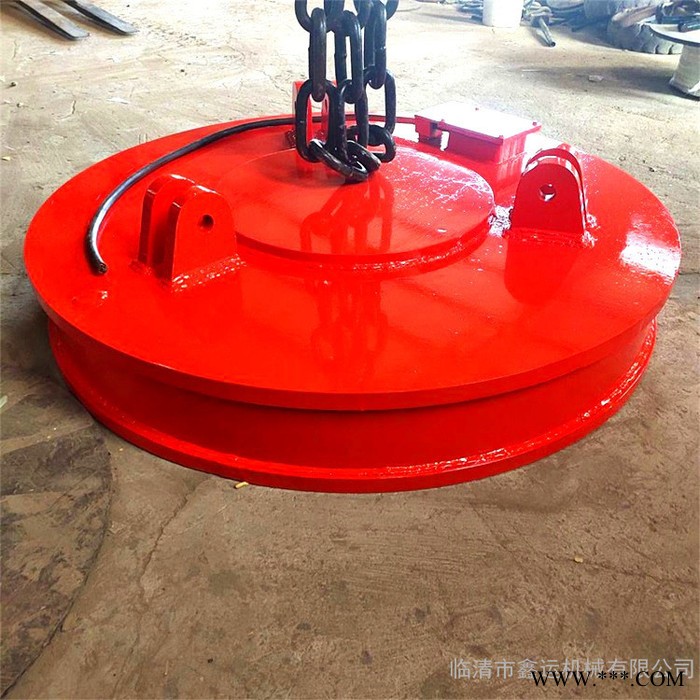 山东鑫运 起重1.8米圆型废钢废铁电磁吸盘 废铁钢厂用电磁吸盘定制图6
