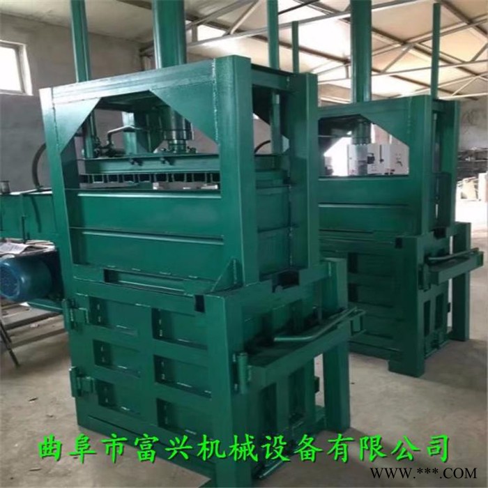 定做槽钢加厚废铁钢打包机 富兴60吨双缸易拉罐压块机规格图4