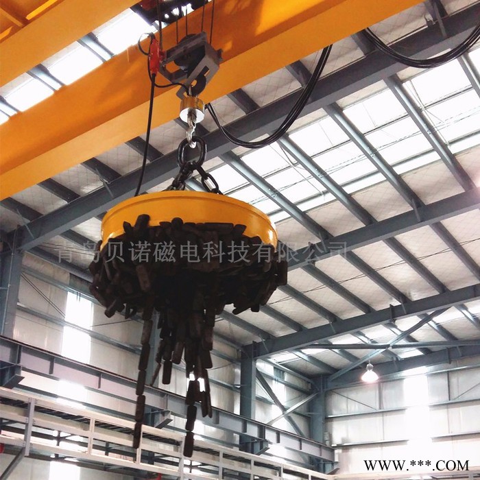 圆形MW5-90L/1电磁吸盘 废钢废铁起重电磁铁图2