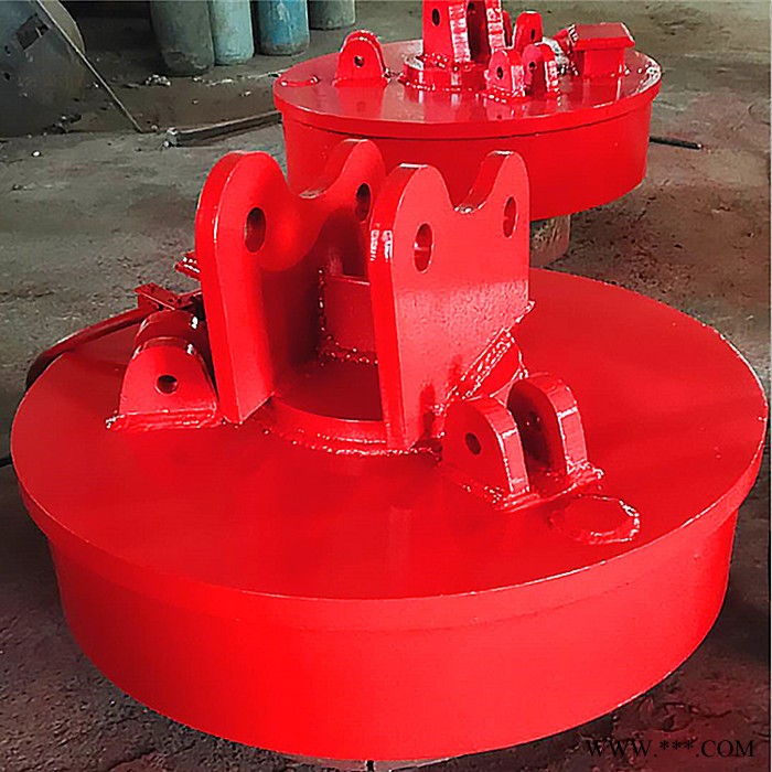 厂家出售24伏挖机起重电磁铁 废钢起重电磁铁 1吨电磁铁吸盘价格图5