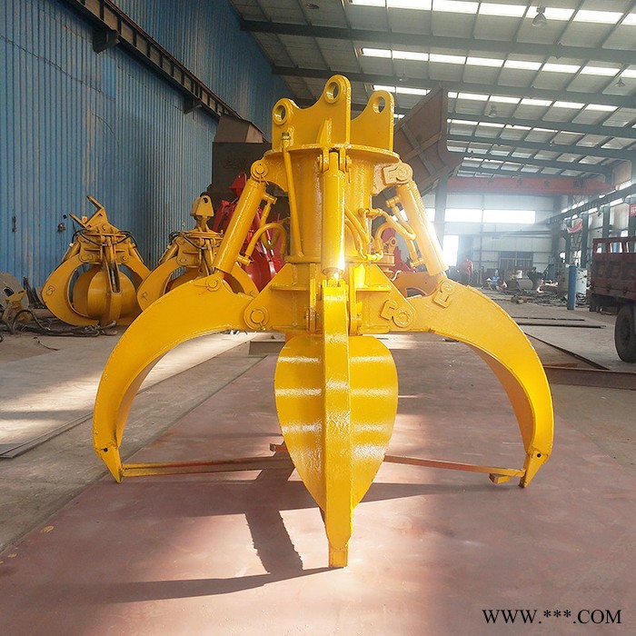 挖掘机抓钢机价格  抓取工业废铁 可定制 挖掘机抓钢机图4
