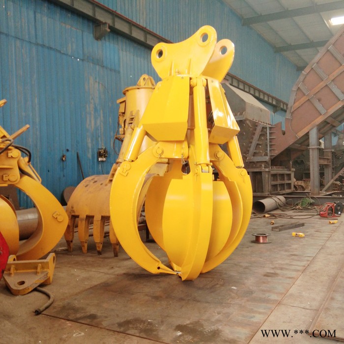 小型抓钢机厂家 抓取工业废铁 厂家定制 3吨行车抓斗图2