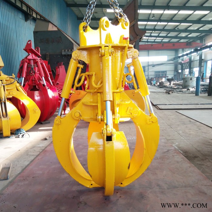 小型抓钢机厂家 抓取工业废铁 厂家定制 3吨行车抓斗图3