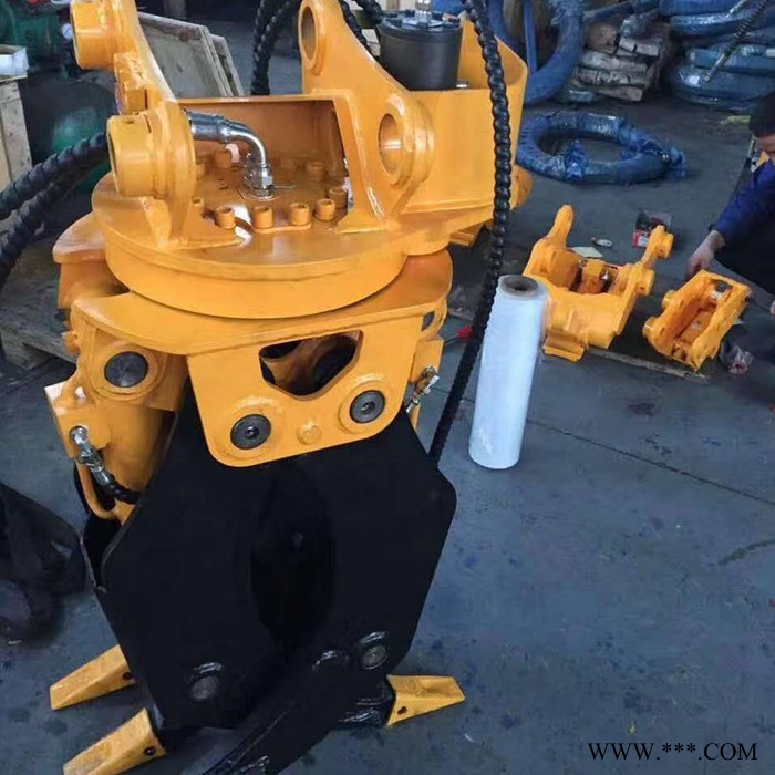 废钢废铁液压抓木器 挖掘机属具五齿原木夹 挖机旋转抓木器抓铁器图2