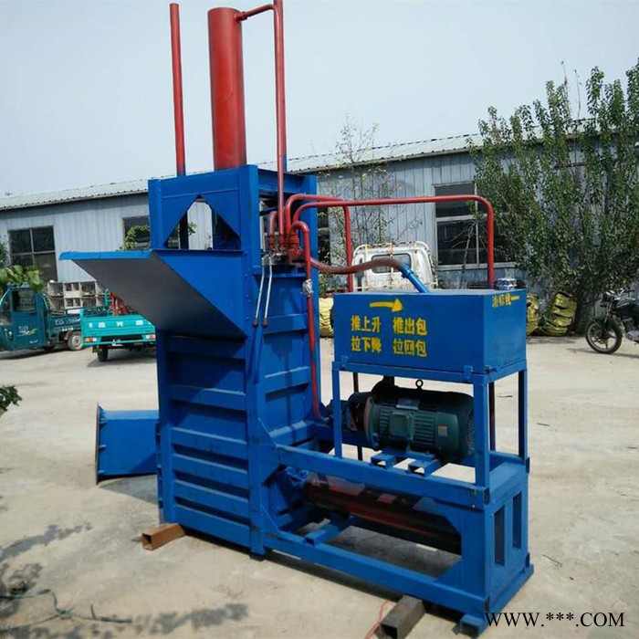 立式废铁屑打包机 液压捆扎机 废旧纸箱服装打包机图4