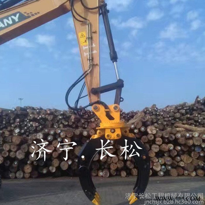 抓散料抓废铁抓木器 机械抓木器液压旋转抓木器品质保证抓木器双缸抓木器图5