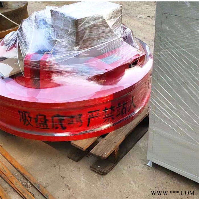 迪庆0.8米起重电磁铁 起重废钢废料电磁铁 高频强磁吸盘厂家图4