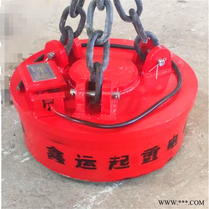 挖机液压起重电磁铁 鑫运 废铁圆形起重电磁铁 生产维修厂家图2
