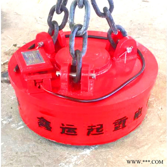 挖机液压起重电磁铁 鑫运 废铁圆形起重电磁铁 生产维修厂家图5