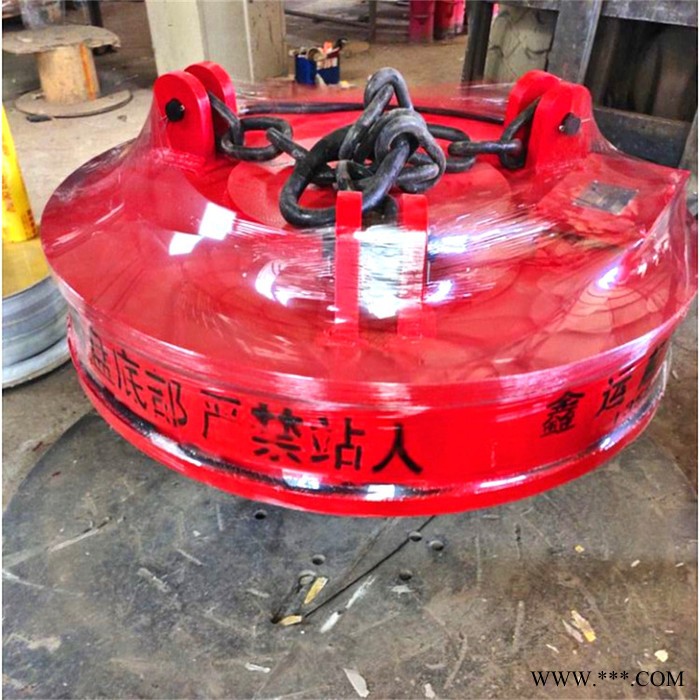 防城港废钢起重电磁铁厂家 鑫运 MW5-150L1起重电磁铁吸盘厂家图2