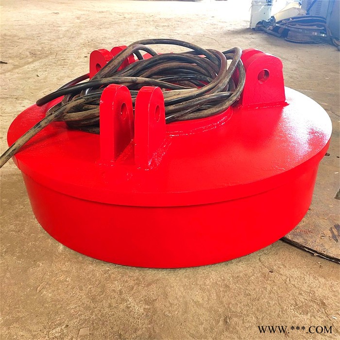 1.2米1.5米起重电磁铁 高温冶金车间起重圆形废钢厂用电磁铁吸盘 鑫运图3