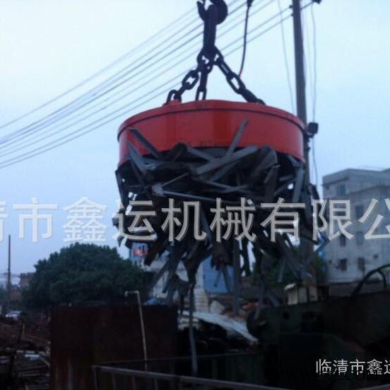 高平圆形起重电磁铁生产厂家 废铁电磁铁 废钢电磁吸盘价格图6