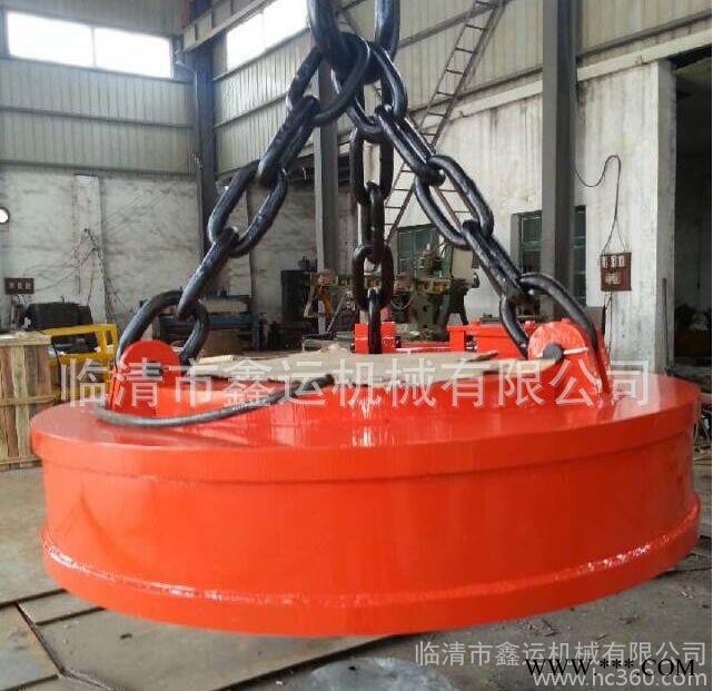 高平圆形起重电磁铁生产厂家 废铁电磁铁 废钢电磁吸盘价格图5