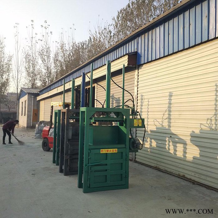 自动推包液压打包机 废品站挤包机厂家 海绵泡沫立式液压打块机视频图3