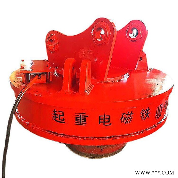 鑫运厂家定做 废旧金属电磁铁 铲车磁铁吸盘 废钢起重电磁铁安装方法图3