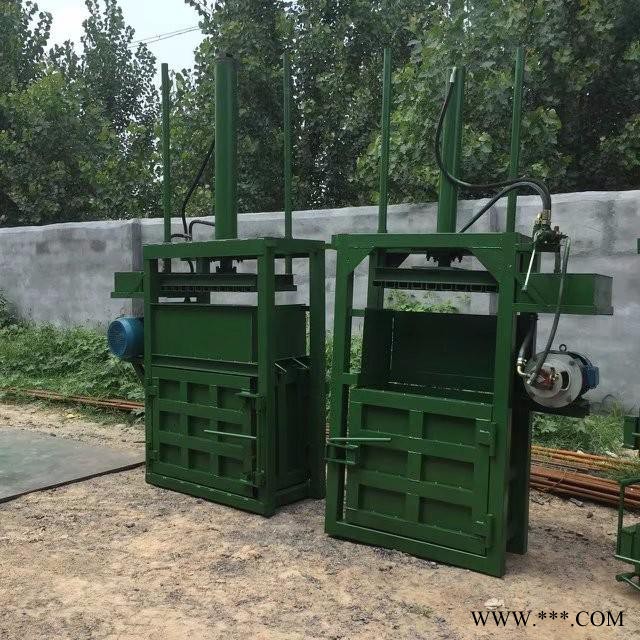10吨小型压块机 立式易拉罐打块机 废铁边角料打包机视频图8