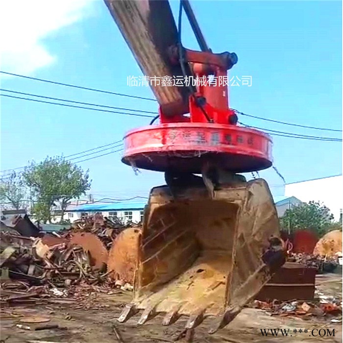 临汾市2.1米起重电磁铁 挖掘机强磁电磁铁 吊运废钢电磁铁图3