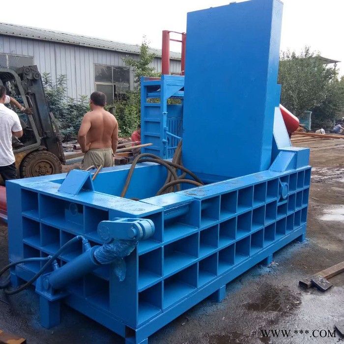 睿迪牌铁销压块机 废钢废铁废金属压块机 易拉罐压块机图3