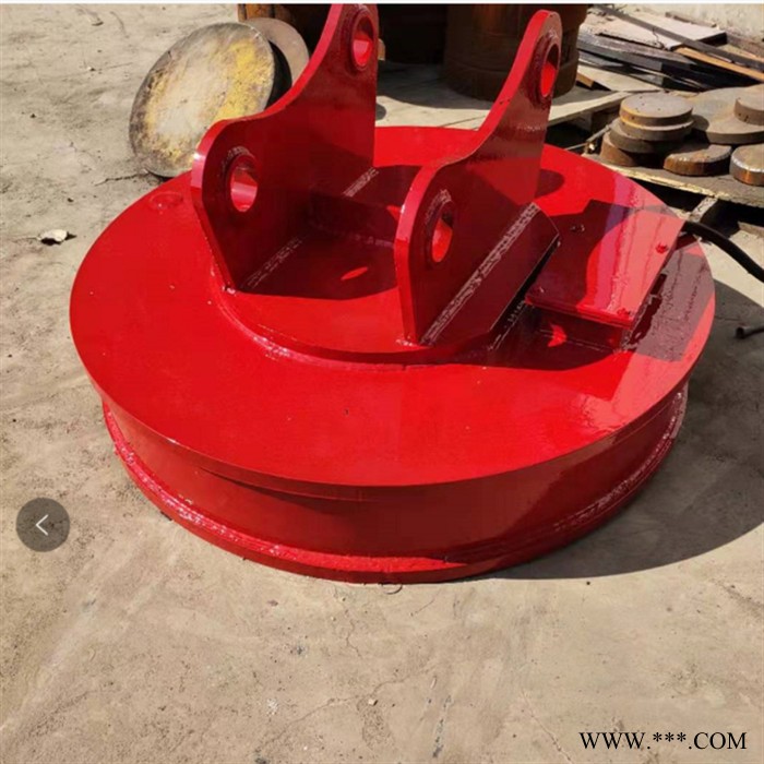 挖掘机起重磁铁 挖掘起重磁铁吸盘厂家洪江圆型废钢吸盘价格图5