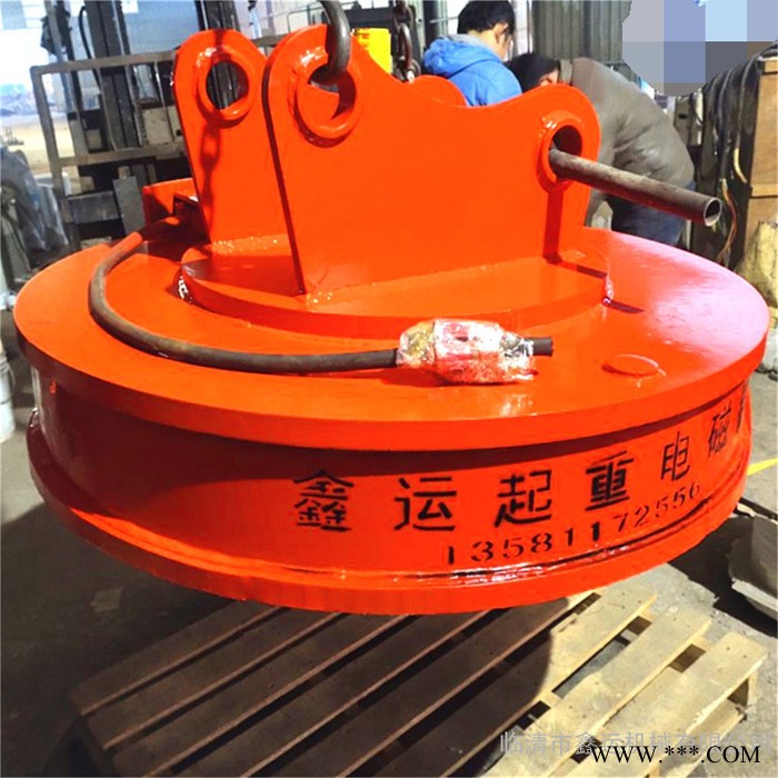 江西自发电挖机电磁铁 吸力大磁力强劲 调运废钢铁起重电磁铁 鑫运图3