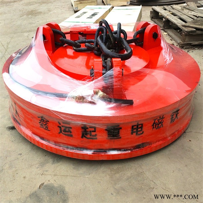 现货供应 直流起重电磁铁 1米强磁圆型 废钢废铁起重机电磁铁吸盘图3