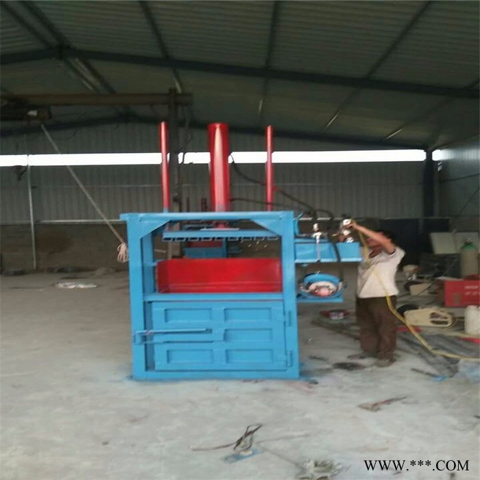 富兴直销半自动海绵压块机 60吨双缸废铁皮压扁机 薄铝板液压打包机价格图7