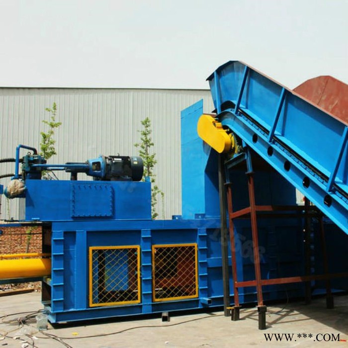 废钢废铁压块机 废纸60吨立式打扁机 服装针织液压打包机图4