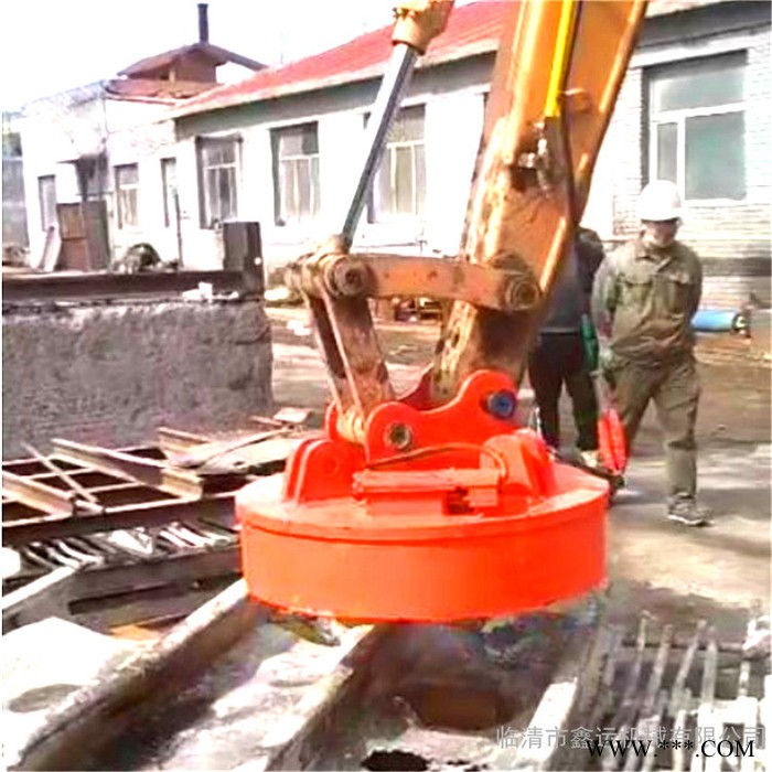 鑫运0.9米起重电磁铁 厂家供货及时MW5挖机搬运废钢电磁铁 操作方便图2