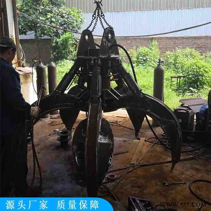 卡博恩液压抓钢机 旋转抓木器 双缸有力固定式抓废铁抓钢机价格图8