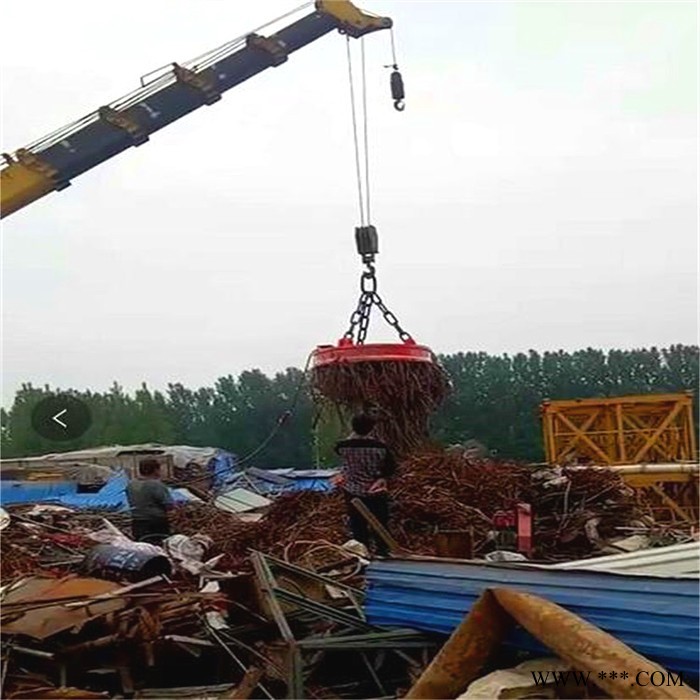 MW5-150L起重电磁铁电磁吸盘价格 自发电起重废钢电磁铁吸盘生产商图4