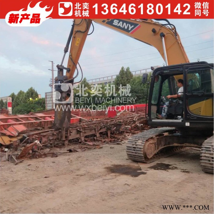 废钢剪切机械  废铁剪断设备 鹰嘴剪拆车 旧车拆解 旧厂房拆迁图8
