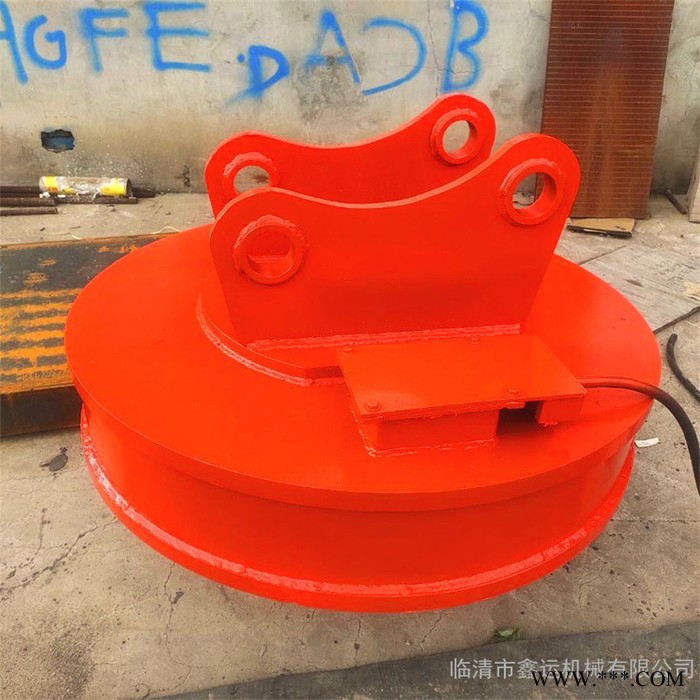 1米8起重电磁铁吊机 电磁铁电磁吸盘钢厂废钢场地使用图3