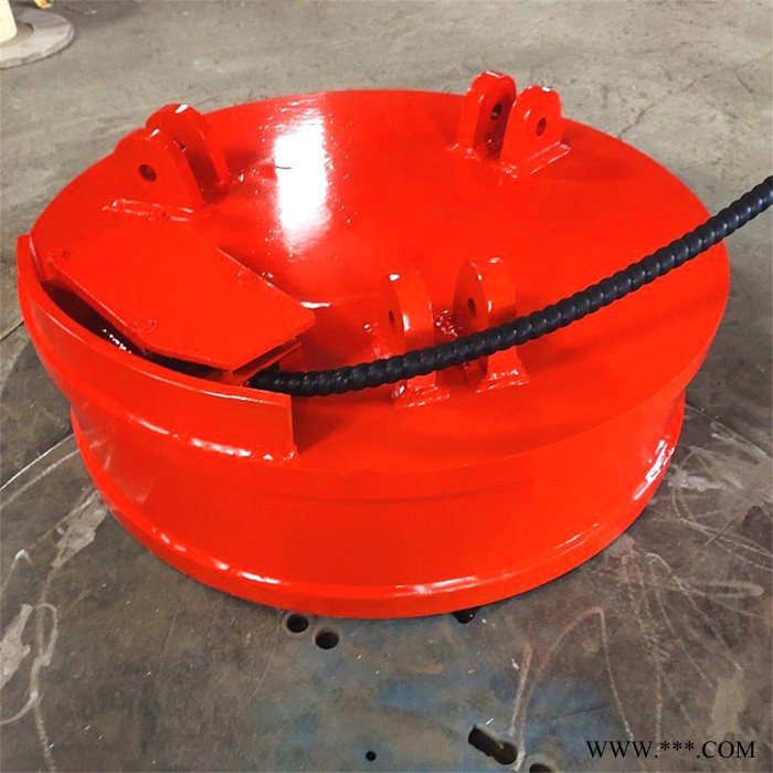 泰州市直径100cm起重电磁铁 叉车挖机搬运废钢起重吸铁盘价格图6