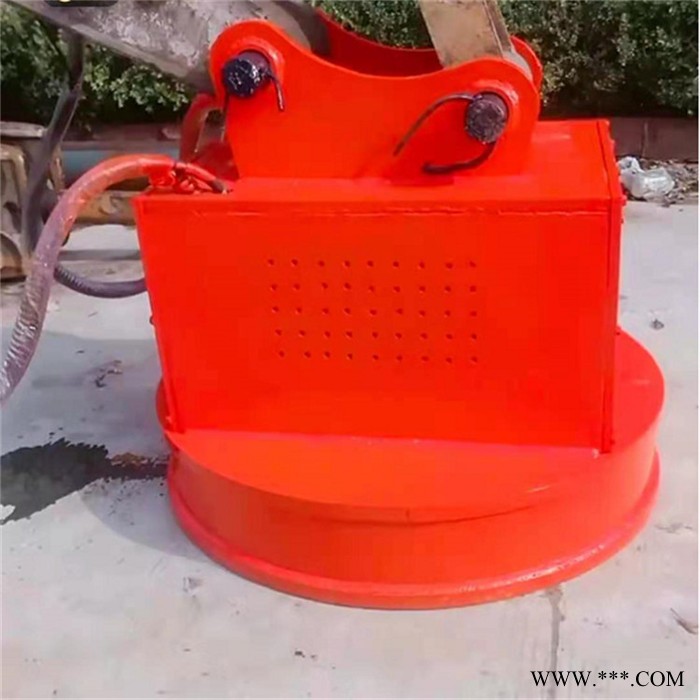 临沧市起重电磁铁吸盘 挖掘机装废铁电磁铁吸盘起重厂家 鑫运图2